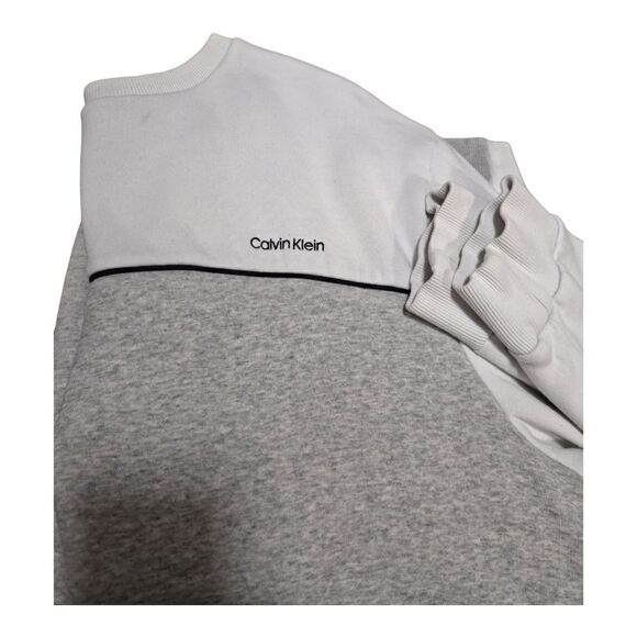 CK Men's White / Grey LS Sweater XXL - Picture 2 of 3